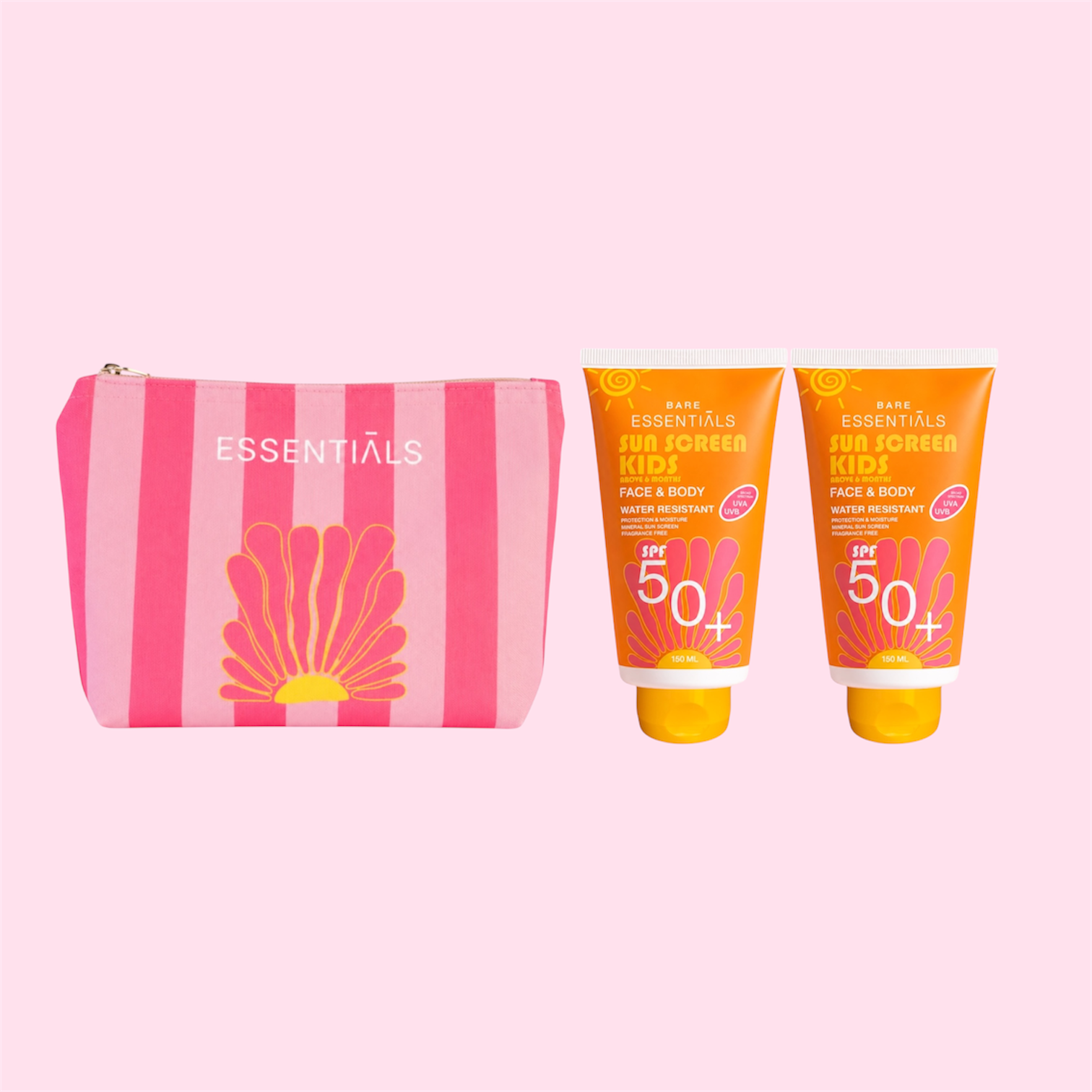 Sensitive + Kids Sunscreen SPF50+with SOL Pouch