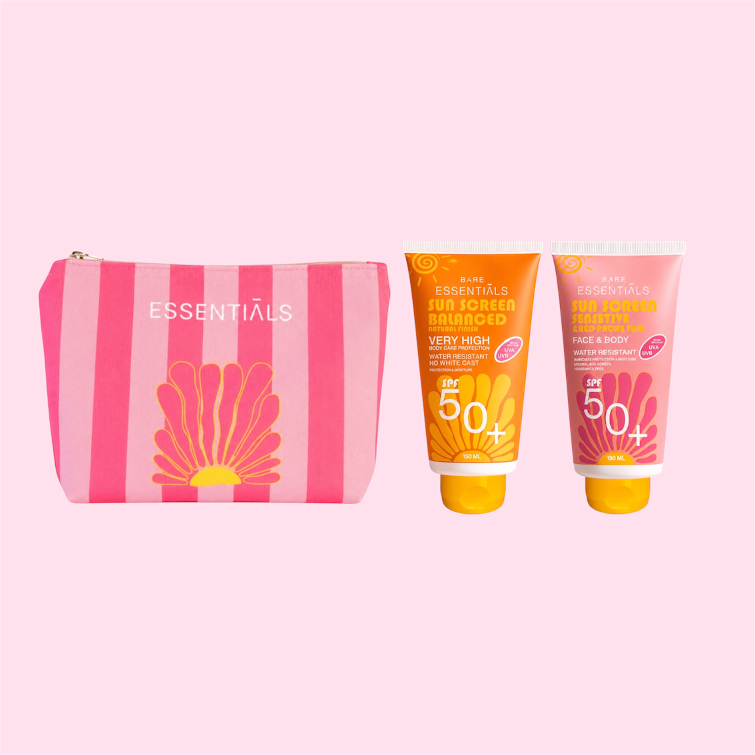 Balanced or Men + Kids or Sensitive Sunscreen SPF50+ with SOL Pouch