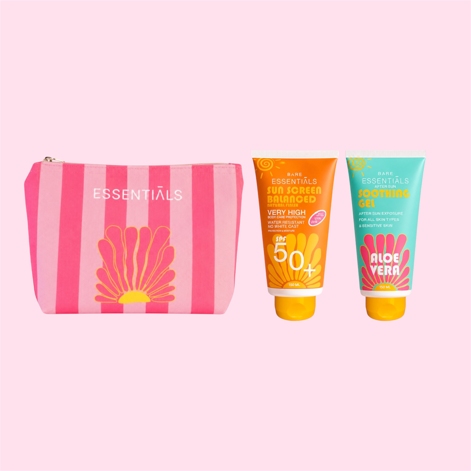 Balanced or Men Sunscreen SPF50+ with Soothing Gel+ SOL Pouch
