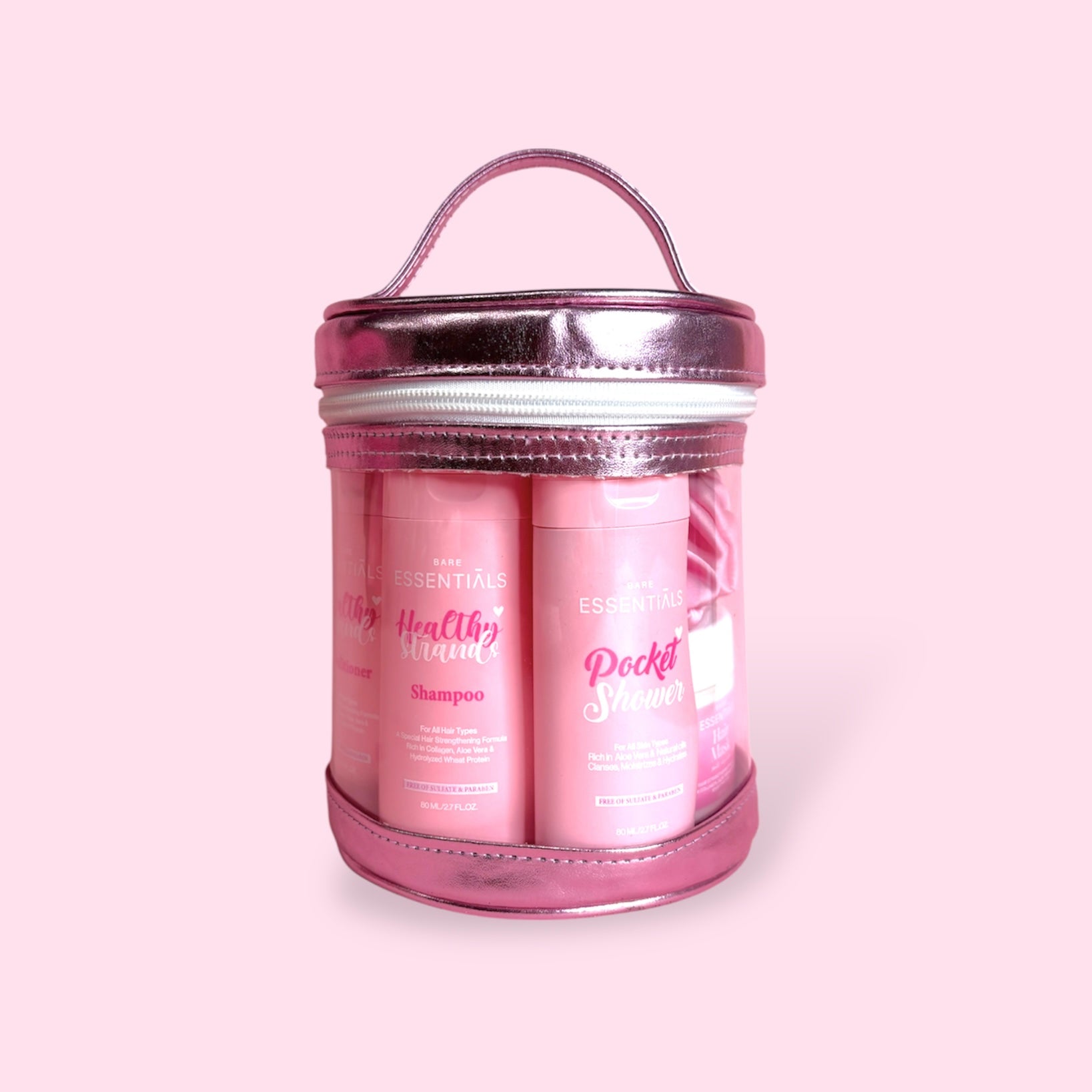 Holiday Travel Essentials - Luminous Pink Bucket