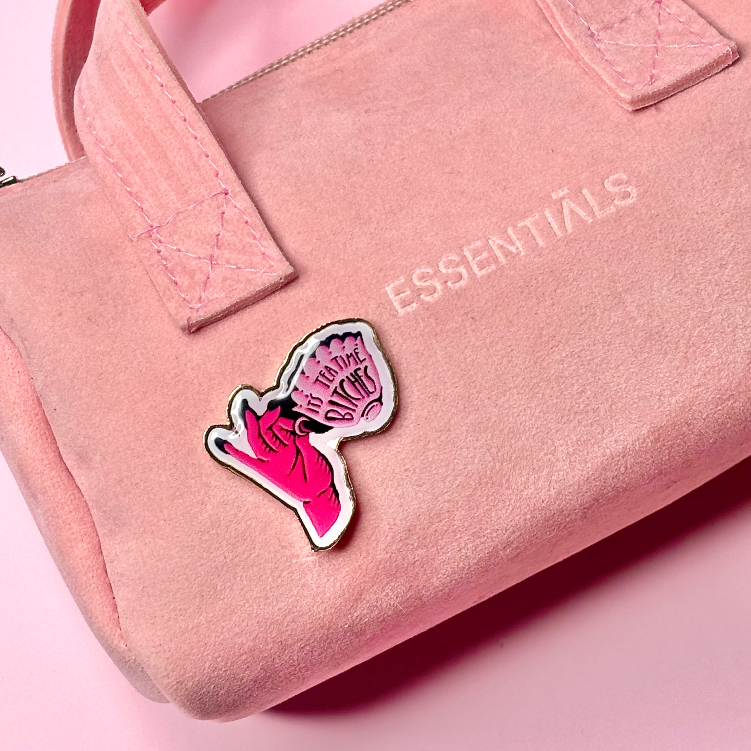 Morning Badass Tea Time Pin