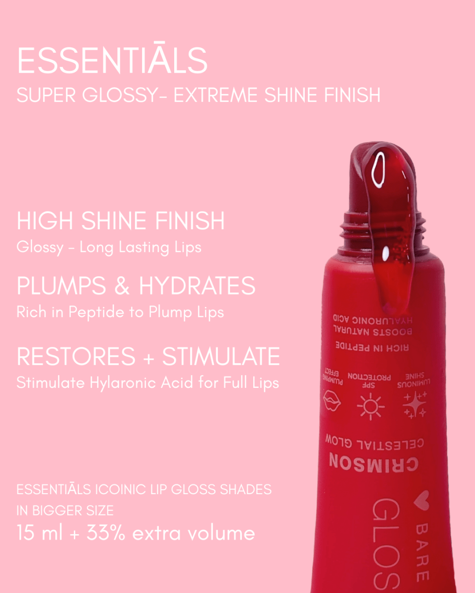 Crimson Gloss Temptation - Celestial Glow - Essentials