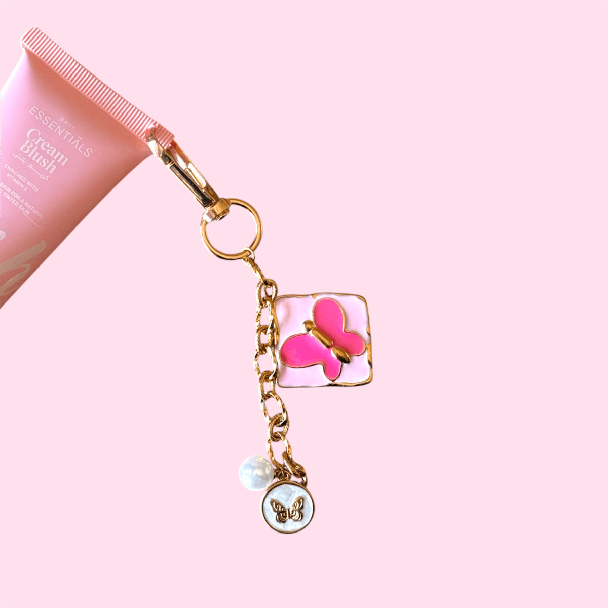Essentials Butterfly Blush Key Chain - Essentials